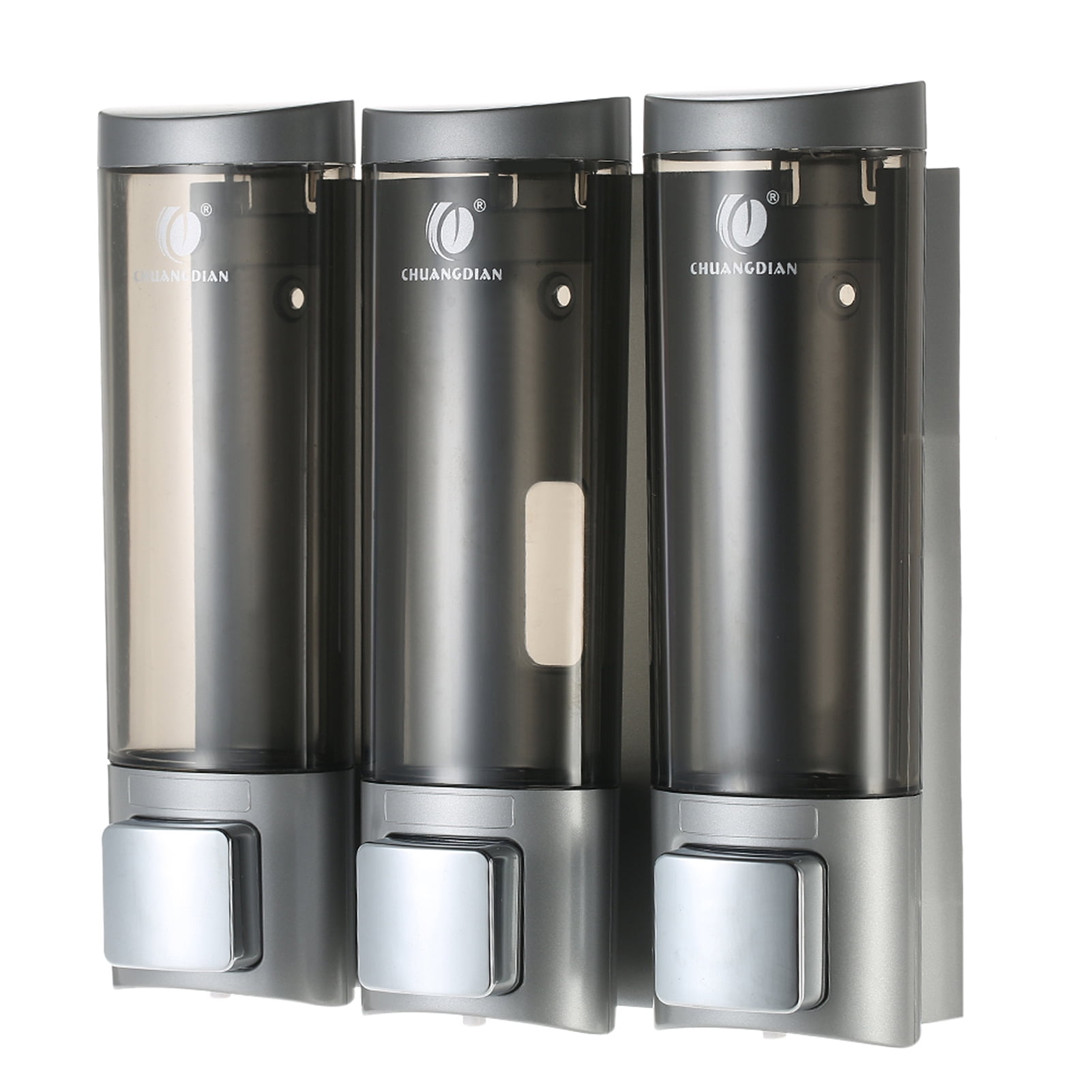CHUANGDIAN Manual Soap Dispensers Wallmounted Three Chamber Shampoo