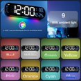 thumbnail image 3 of Clock,Multi Functional LED Display Clock,Upgraded Digital Wall Clock Large Display 9 Inches,Clocks with Day and Date,Digital Clock with Date and Day of Week, 3 of 5