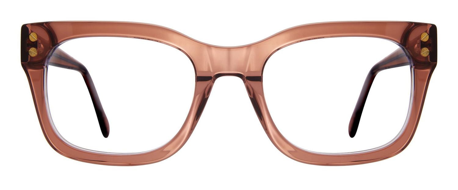 Rachel Zoe Womens Prescription Eyeglasses, Victoria, Blush Crystal, 51-20-145