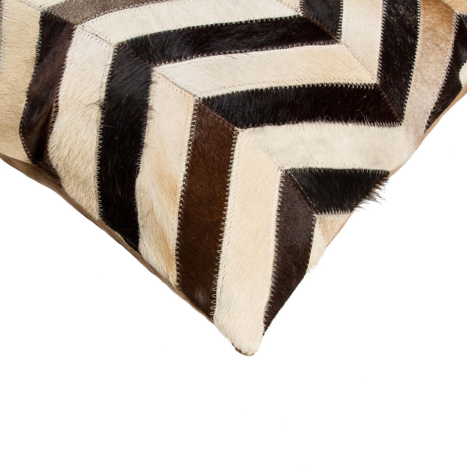 TORINO CHEVRON COWHIDE PILLOW 18"X18" 2-PACK