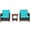 Turquoise, variant on Spaco Patio Furniture 3 Pieces Conversation Sets Outdoor Wicker Rattan Chairs Garden Backyard Balcony Porch Poolside loveseat with Washable Cushion and Acacia Wood Tabletop-Turquoise