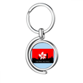 thumbnail image 1 of Hong Kong Building Landscape Rotating keychain Metal Keyring Holder, 1 of 2