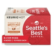 Seattle's Best Coffee Toasted Hazelnut Flavored Medium Roast K-Cup Pods | 6 Boxes of 10 (60 Total Pods)
