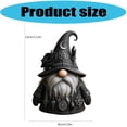 thumbnail image 2 of Gothic Wizard Gnome Figurine Gothic Witchy Gnome Figurine Mini Gnomes Kitchen Witch Doll Halloween Gothics Gnomes Collectible Fall Decor Resin Wizard Statu, 2 of 6