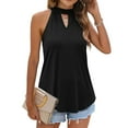 thumbnail image 2 of BLVB Tank Top for Women Summer Neck Tops Keyhole Sleeveless Shirts Loose Fit Casual Tank Shirts Womens Tunic Blouses, 2 of 5
