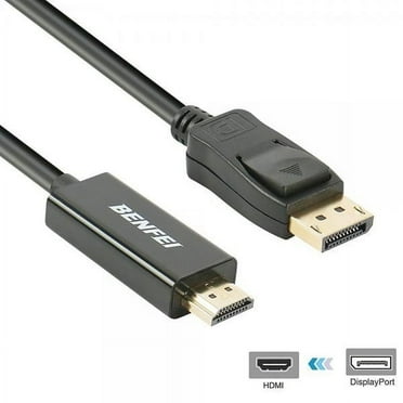 BENFEI 4K DisplayPort to HDMI 6 feet Cable,Uni-Directional,Compatible with HP, ThinkPad, AMD, NVIDIA