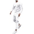 thumbnail image 1 of toraway Mens Suits 2 Piece Set Classic Fit Men's Loose Casual Coconut Tree Gradient Print Beach Holiday Set L, 1 of 4