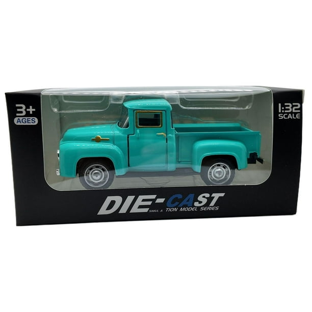 Vogacara Modelo de coche rojo 2-4 volquete camión rojo camión rojo camión volquete de juguete duradero niños pequeños modelo de camión Kits de construcción modelo Azul