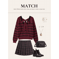 thumbnail image 4 of Eytino Women Sweaters Bow Back Long Sleeve Sweater Lightweight Knit Pullover Sweater Tops, 4 of 10