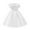 White, variant on SDJMa Toddler Girls Solid Color Temperament Bowknot Off Shoulder Pleated Skirt Birthday Party Gown Long Dresses