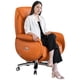 thumbnail image 3 of Designer Leather Office Chair Desk Pillow Swivel Execcery Comfort Office Chair Back Support Nordic Cadeira De Escritorio Chairs My Lux Decor Round, 3 of 11