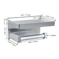 thumbnail image 2 of Toprema Toilet Paper Holder with Shelf Tissue Roll Hanger SUS304 Stainless Steel Rustproof Bathroom Hardware Screw Wall Mount or Self Adhesive - Silver, 2 of 7