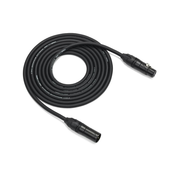 Samson Tourtek Pro 10' Microphone Cable, Standard XLR-XLR Connector, 22 AWG, Gold Plug