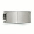 thumbnail image 3 of Stainless Steel Grey Cable Inlay 10mm Ring Man  For Dad Mens  For Him, 3 of 11