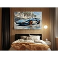 thumbnail image 4 of Stunning Blue Lamborghini Countach Canvas Print - High-Quality Luxury Automotive Wall Art - Handcrafted Supercar Decor for Car Enthusiasts, 4 of 7