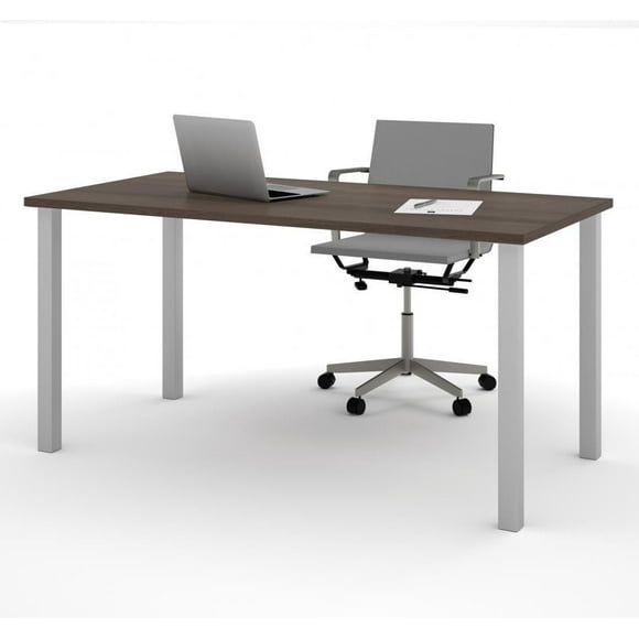 Bestar Table  30“ x 60“ avec pattes de métal carrées