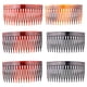 thumbnail image 1 of 20 peines laterales de plástico con 16 dientes para el cabello, con insertos, para mujeres y niñas (negro, café claro, amarillo, rojo), 1 of 6