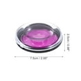 thumbnail image 2 of Unique Bargains 1 Set Reusable Round Eyelash Storage Case Rose Red Acrylic, 2 of 6