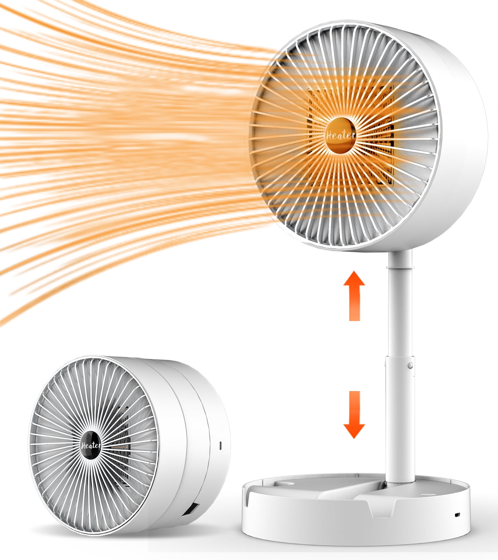 Small Portable Heater For Bathroom Small Space Heater Fan, Foldable Electric Portable Low Wattage Energy