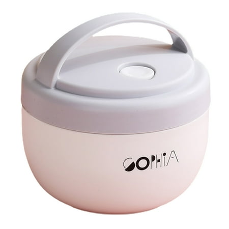 

YUNx Anti-scalding Breakfast Cup Compact Food Grade Portable Soup Mug with Lid Kitchen Tools