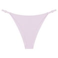 thumbnail image 2 of Neinkie Culottes pour Femmes Forme Triangle Couleur Unie Douce Taille Basse Anti-Fermeture Bretelles Réglables G-string Extensible Sans Couture pour Port Intérieur, 2 of 7