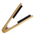 thumbnail image 1 of Hair Straightening Brush with Solid Wood Handle, AntiStatic VShaped Temperature Resistant Design, 1 of 4