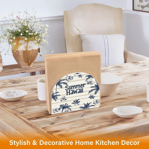 BZSMCE Napkin Holder Creative Tropical Vibes Pattern Classic Napkin Holders
