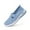 Light Blue, variant on Ludearly Women's Orthopedic Shoes Woven Wide Arch Support Slip-On Orthowalk Sneakers Casual Breathable Soft Anti-Skid Sports Footwear