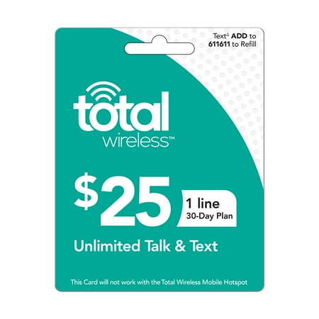 Total Wireless $25 Individual 30 Day Plan (Email (Best Wireless Customer Service)