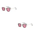 thumbnail image 1 of Guardurnaity Ojos con estilo, gafas de sol redondas Retro para mujer, gafas de sol con montura ligera a la moda, gafas de sol para mujer, gafas Type2 NO2, 1 of 6