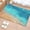 Turquoise, variant on Aqua Ombre Coastal Hallway Runner Rug 2'x6', Non Slip Area Rugs for Entryway, Summer Nautical Beach Ocean Seaside Washable Low Pile Indoor Floor Carpet for Laundry Room Bedroom Kitchen Corridor