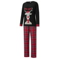 thumbnail image 5 of Qiylii Christmas Family Matching Pjs Set, Parent-Child Baby Romper/Dog Clothes/Deer Print Tops and Plaid Pants Sleepwear Clothing Set for Holiday, 5 of 10