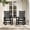 Black, variant on KINGYES Outdoor Rocking Chair HDPE All Weather Patio Rocker for Porch Garden Lawn, White