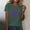Green, variant on USA Flag Tee Shirt for Women 4th of July Memorial Day T Shirt American Proud T Shirt Casual Short Sleeve Graphic Tee