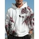 thumbnail image 2 of Sudadera con capucha con estampado 3D de lobo para hombre, estilo urbano, color verde oscuro, manga larga, con capucha, estampado de diseñador para primavera y otoño, 2 of 5