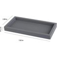 thumbnail image 4 of KISPATTI Small Vanity Tray, Rectangle 7.9" x 4", Silicone Kitchen and Bathroom Tray for Sponge, Lotion Bottle, Candle, Key, Perfume, 4 of 4