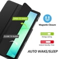 thumbnail image 6 of MoKo Case for Galaxy Tab A11+ Plus/A9+ 11-Inch 2026/2024, Slim Stand Protective Smart Cover with Hard PC Translucent Back Shell for Galaxy Tab A11+/A9 Plus Tablet, Auto Wake/Sleep, Black, 6 of 9