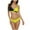 Yellow, variant on Ohufall 2-Piece Women's Padded Push-up Bra Bikini Swimsuit Bathing Swimwear Beachwear Summer Set