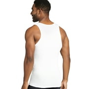 Jockey® Essentials Mens 100% Cotton Tank Top, 3 Pack, White Undershirt, Sleeveless Tank, Comfort, Sizes Small, Medium, Large, Extra Large, 2XL, 3XL, 6816
