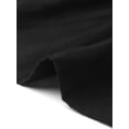 thumbnail image 7 of DARING DIVA Women's Eyelet 3/4 Sleeve V Neck Peplum Tops Casual Pleated Shirts S Black, 7 of 7