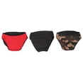thumbnail image 1 of 3pcs Reusable Dog Diapers Sanitary Pants for Pets Comfortable Easy to Wear Black Red Camouflage for Physiological Care Cleanliness, 1 of 5