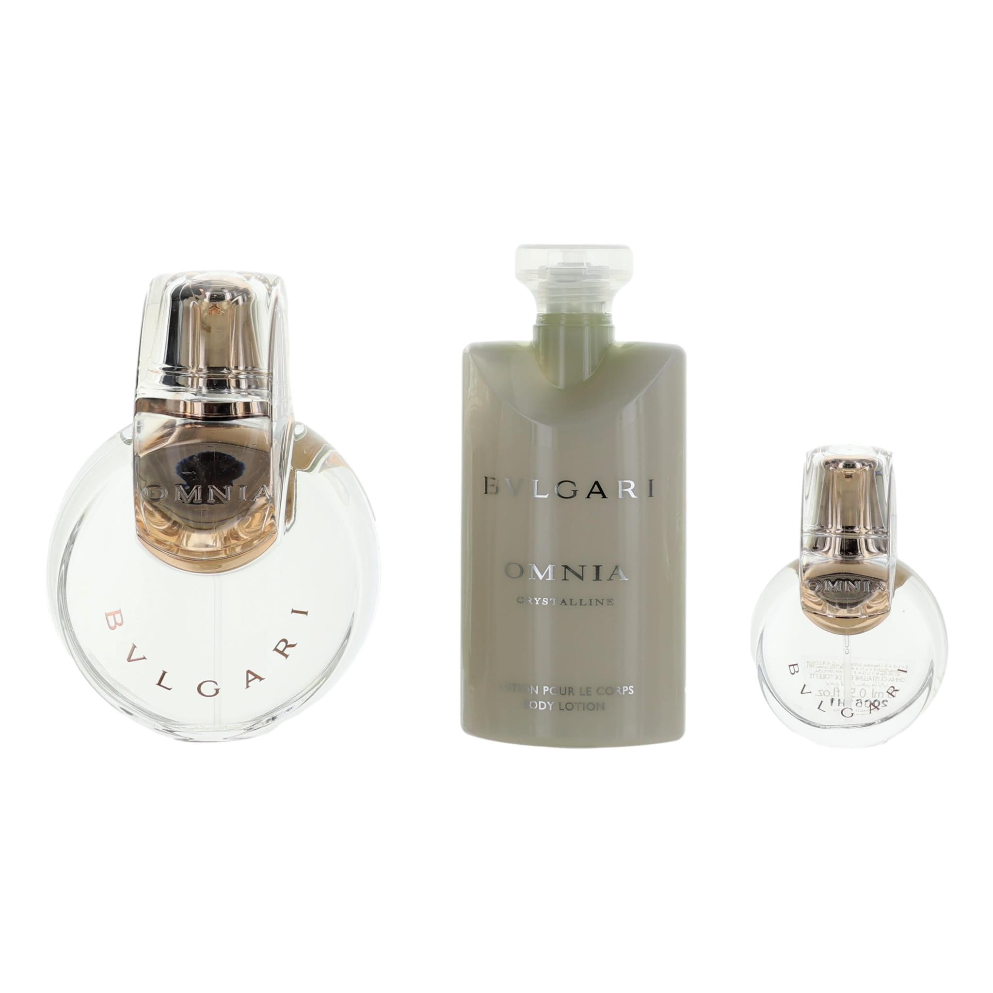 Bvlgari Omnia Crystalline Perfume Gift Set for Women | Edt 0.5 Oz