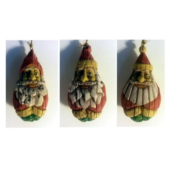 Gallerie II Santa Ornaments Set of 3 No. 57151