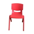 thumbnail image 2 of Silla para niños, silla de aula, silla de aprendizaje para niños, taburete antideslizante para jardín de infantes, asiento para niños para césped, aula, hogar, interior y exterior Rojo, 2 of 8
