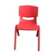 thumbnail image 2 of Silla para niños, silla de aula, silla de aprendizaje para niños, taburete antideslizante para jardín de infantes, asiento para niños para césped, aula, hogar, interior y exterior Rojo, 2 of 8