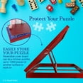 Jigitz 1500Piece Jigsaw Puzzle Easel, 26x35in Table Topper Ideal for