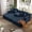 Blue, variant on Oversized Double Chaise Lounge 2-Piece Set, Plush Corduroy Convertible Sofa Bed with 6 Pillows and Storage Pocket for Small Spaces Home Theater, Blue