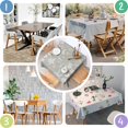 thumbnail image 3 of 42x42 Inch Waterproof Square Tablecloth, Thickened Polyester Table Cover for Dining & Parties, Floral Print, 3 of 6