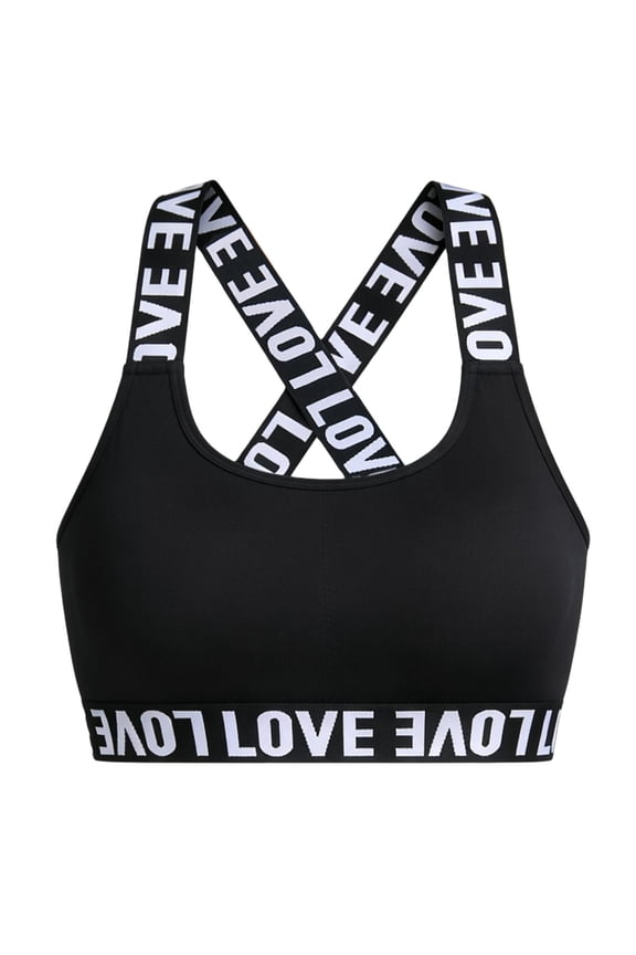 Sports Bra for Women Criss Cross Back Sports Ribbed Bras Breathable Summer Workout Top