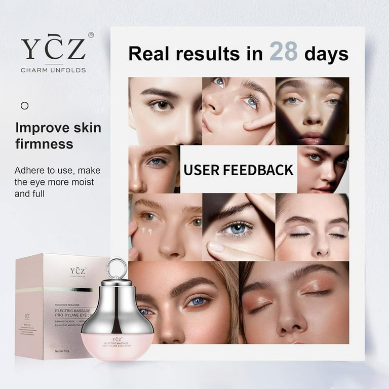 Ycz Electric Massage Eye Cream for Dark Circles, Fine Lines, Anti